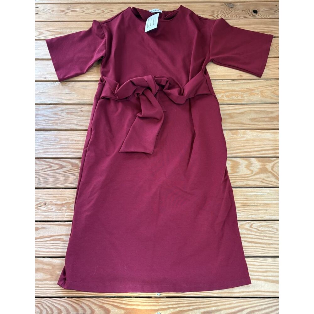 Brigitte Brianna NWT Women’s Monaco Dress size M Maroon P9